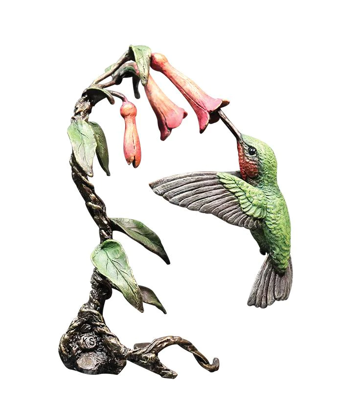 Solid Bronze Hummingbird (1081) by Keith Sherwin