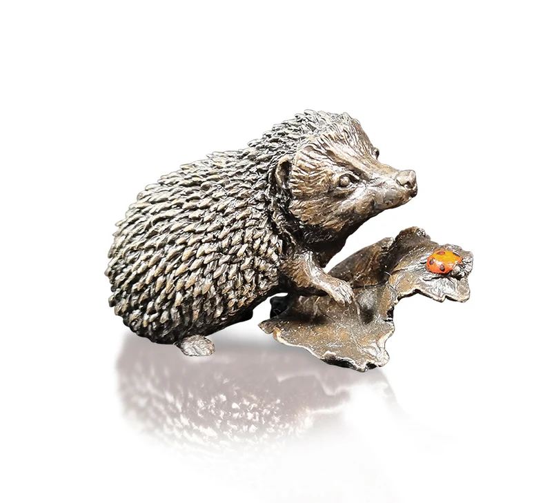 Solid Bronze Hedgehog with Ladybird (1215)
