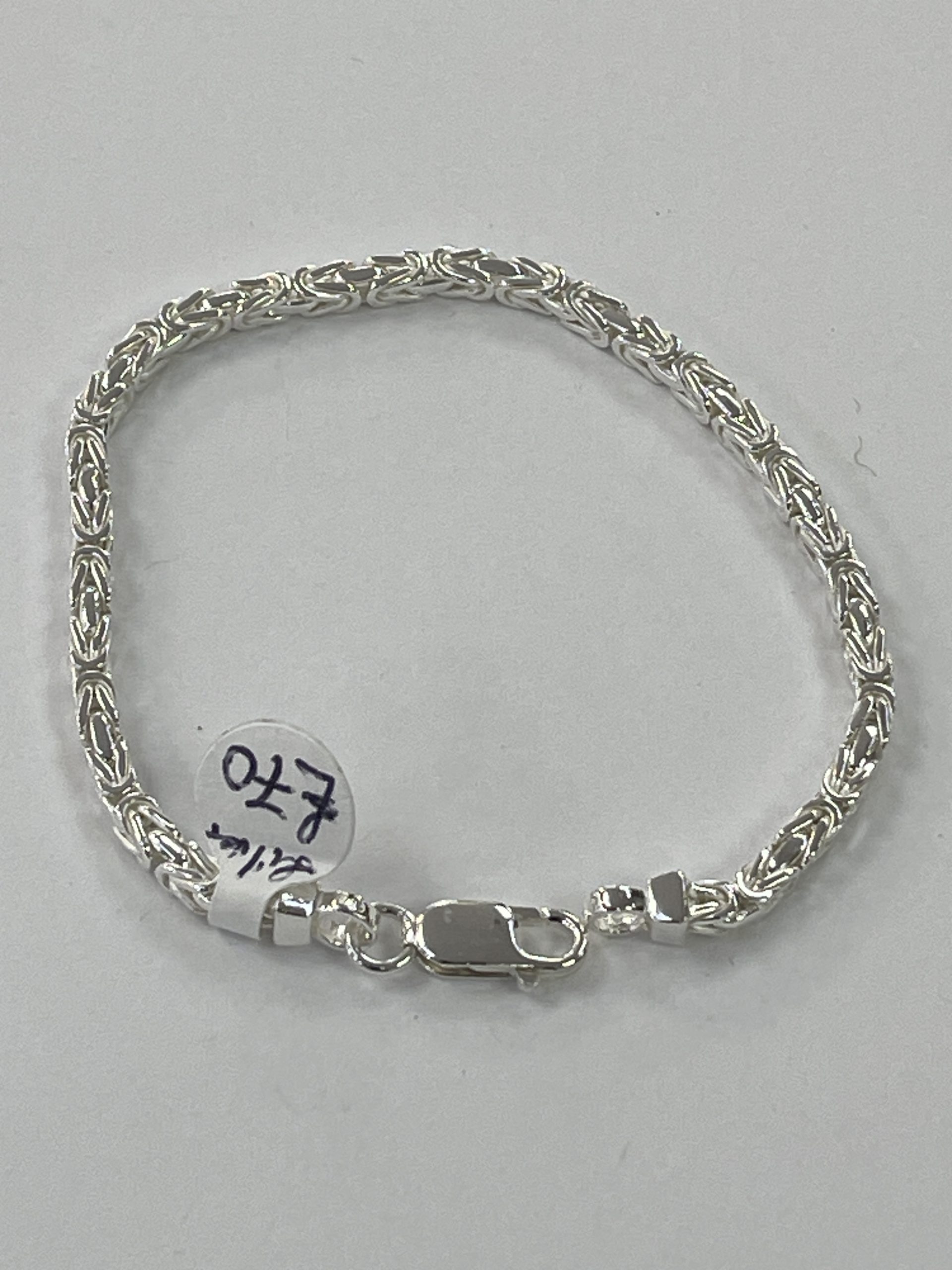 Sterling Silver Byzantine Design Bracelet