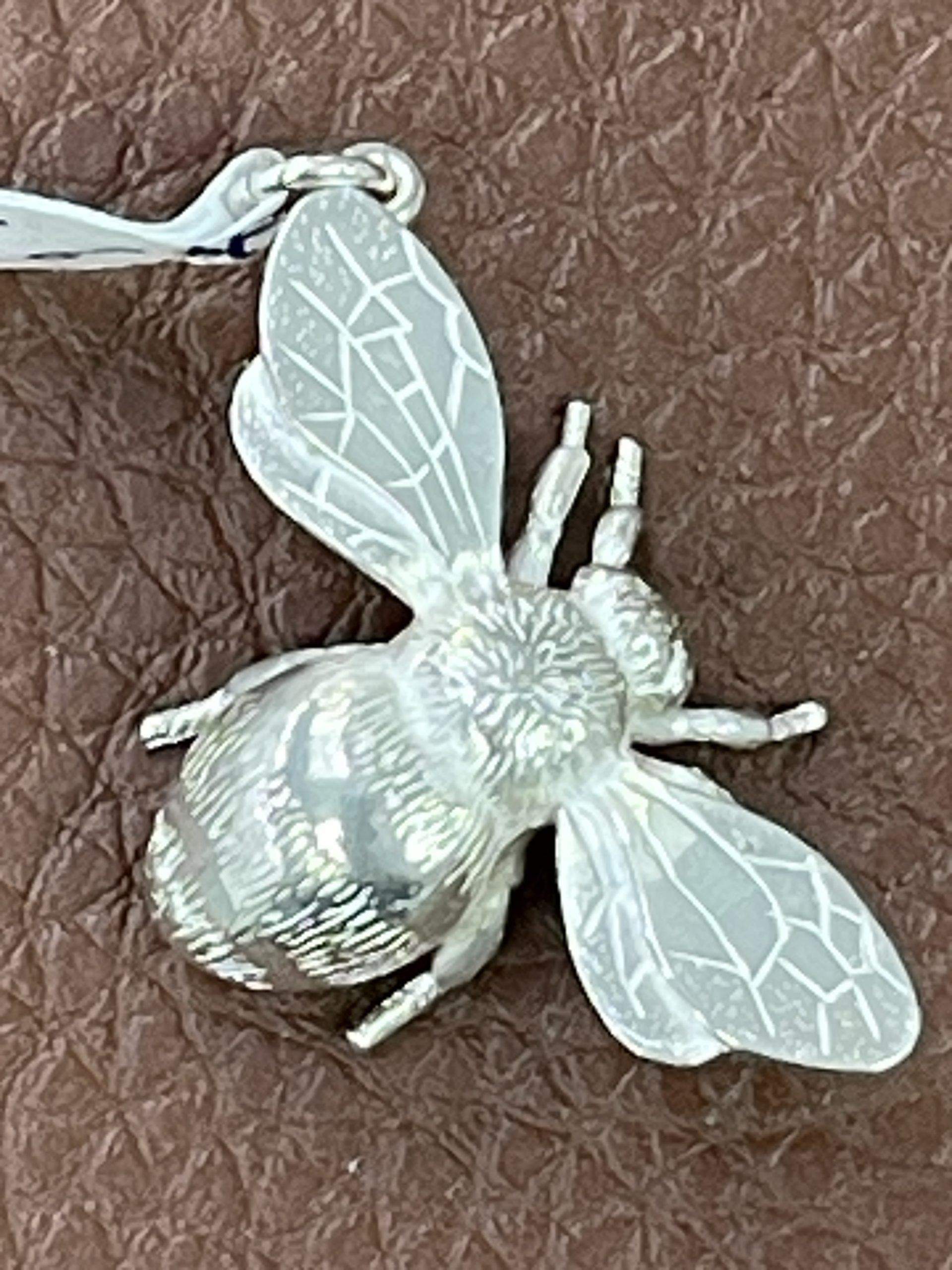Sterling Silver Bumble Bee Pendant/Charm/Ornament