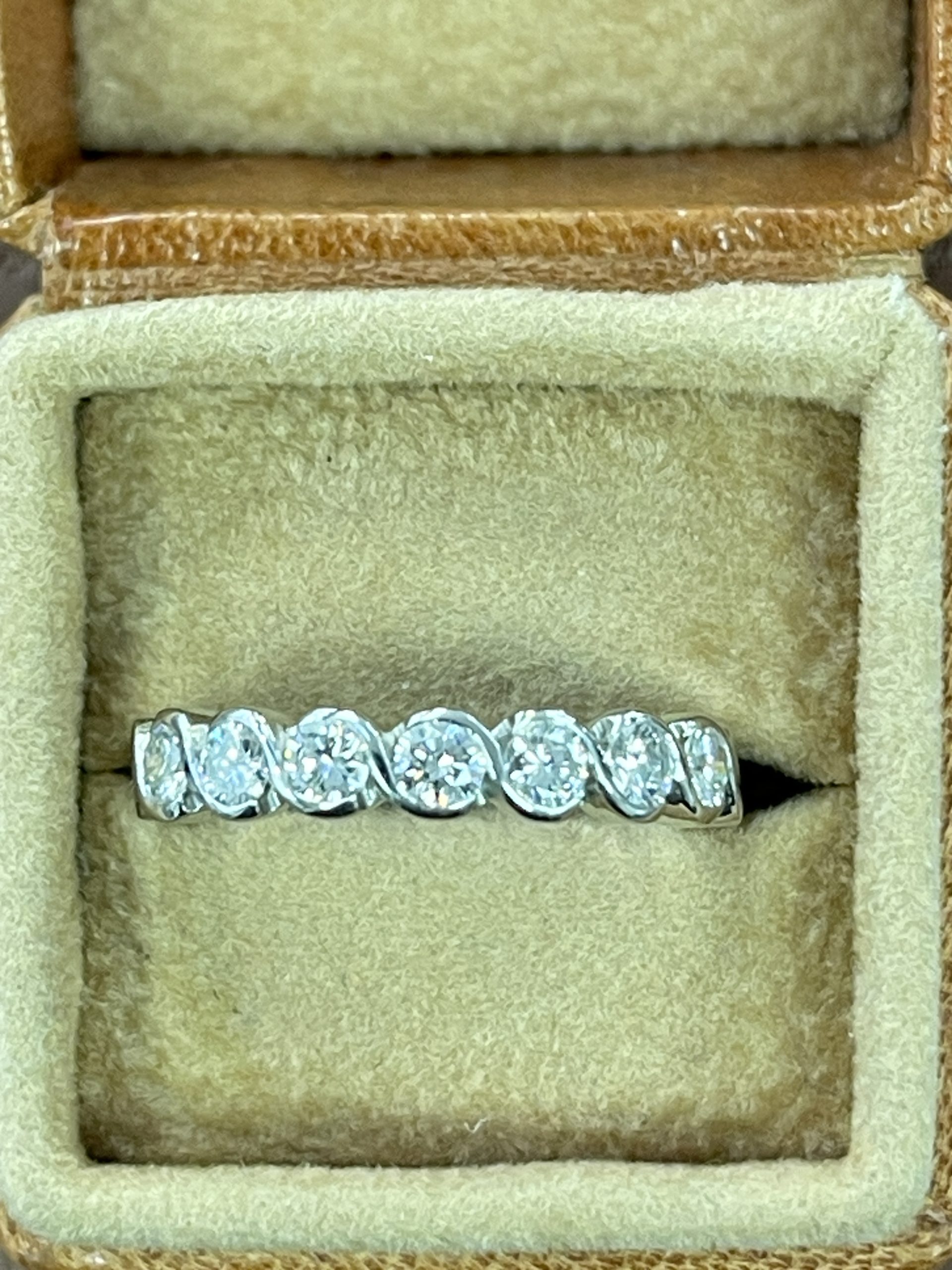 Platinum Seven Stone S Design Ring Secondhand