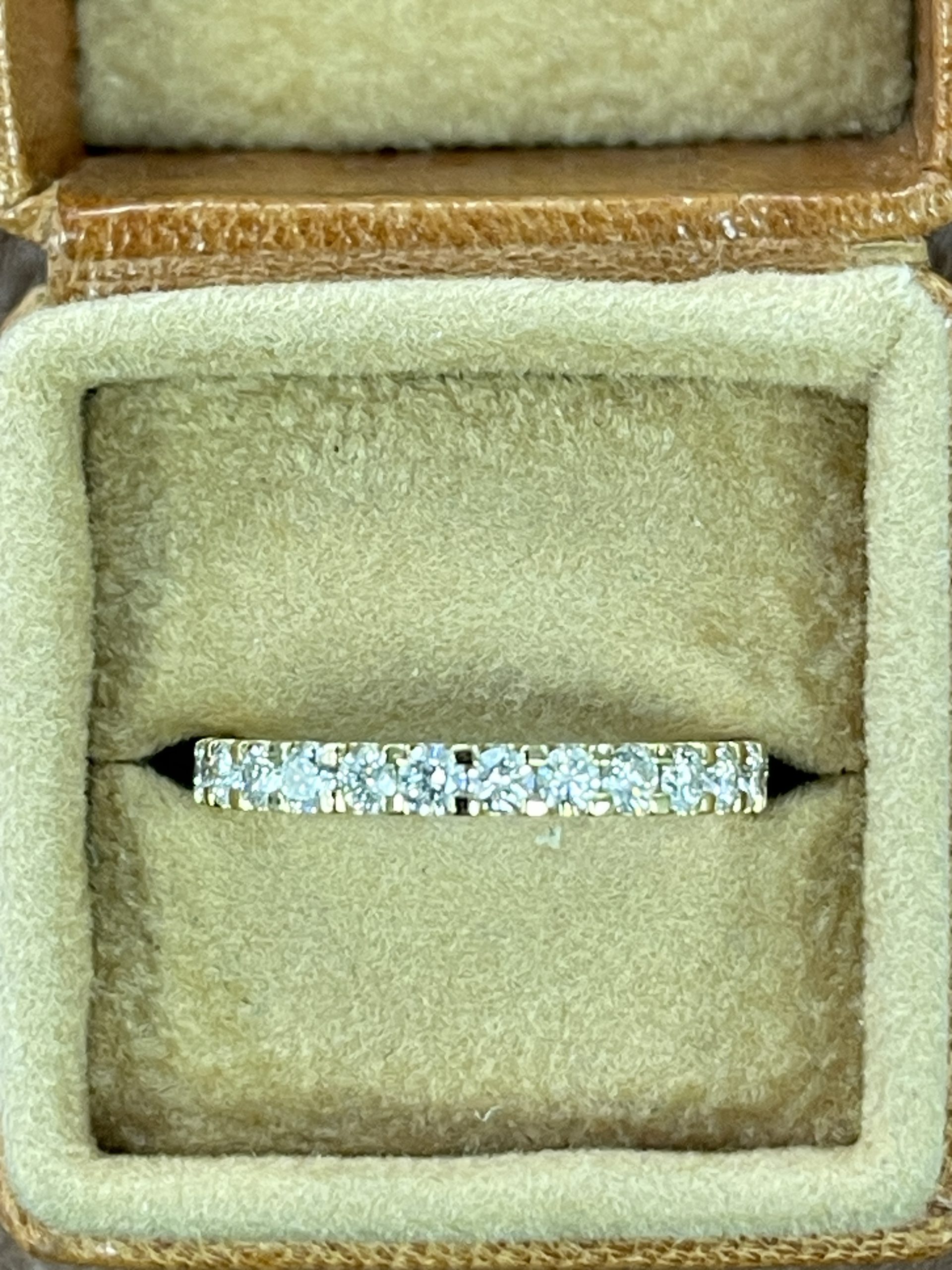 18ct Yellow Gold 13 Stone 51pts Diamond Eternity Ring