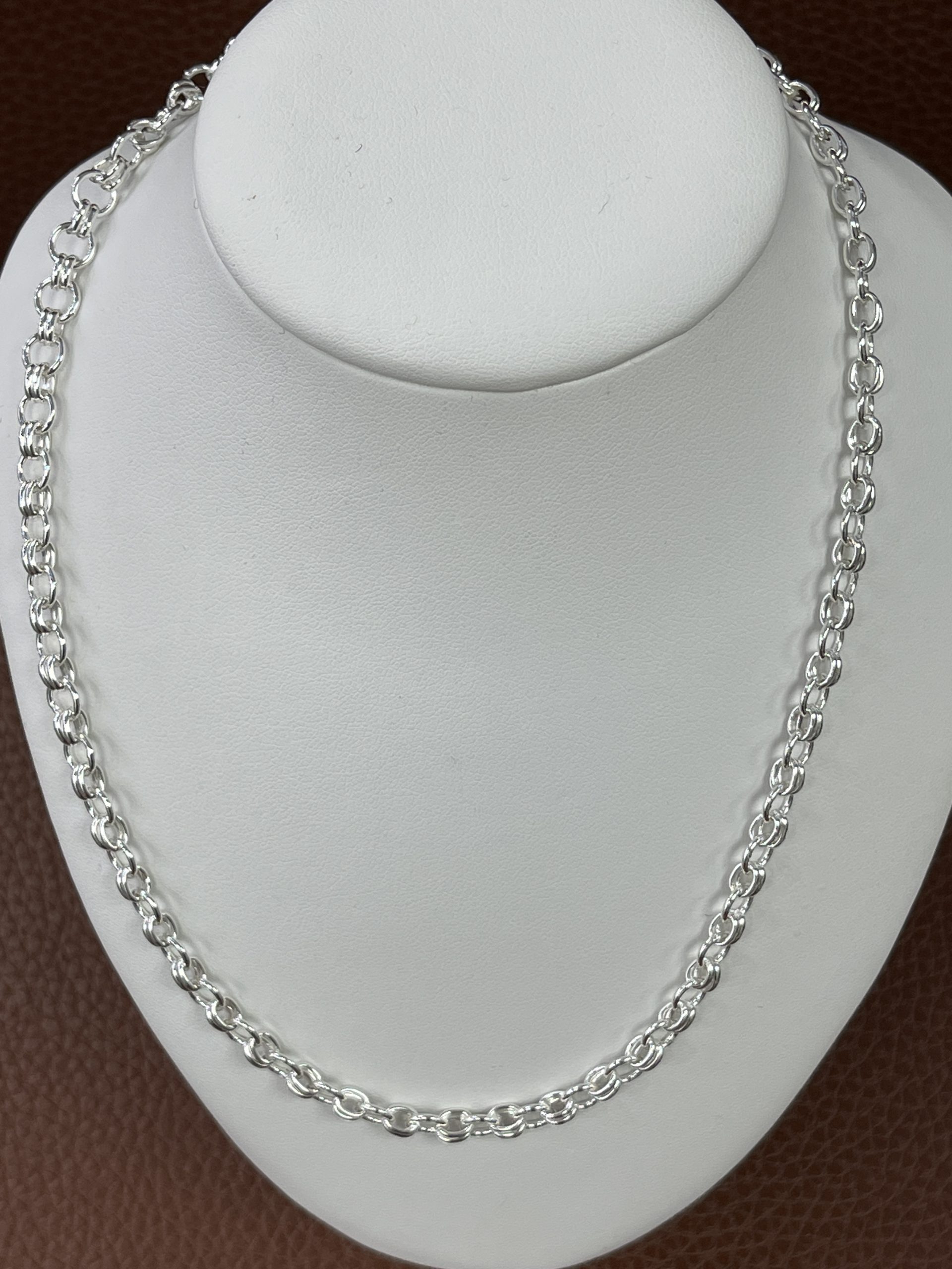 Sterling Silver Two-One Cable Necklace
