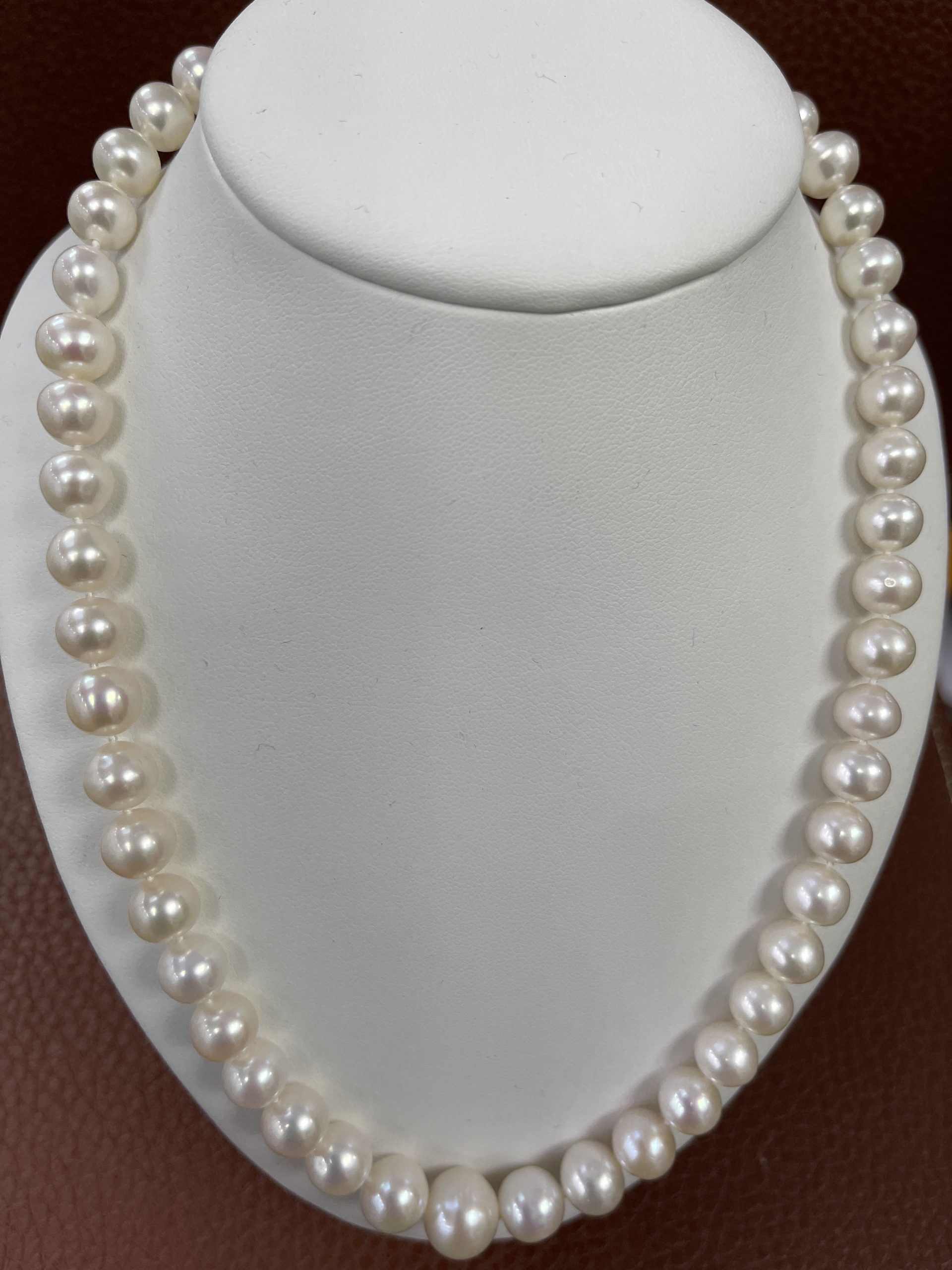 Cultured Pearl 8-11mm Graduated Necklace with 9ct Clasp
