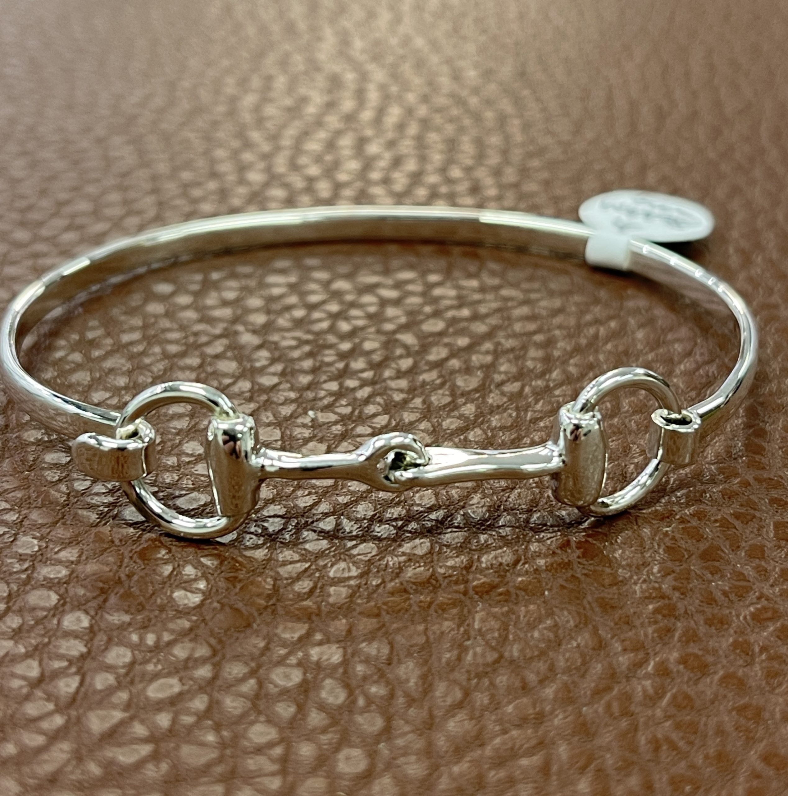 Sterling Silver Snaffle Bit Equestrian Bangle