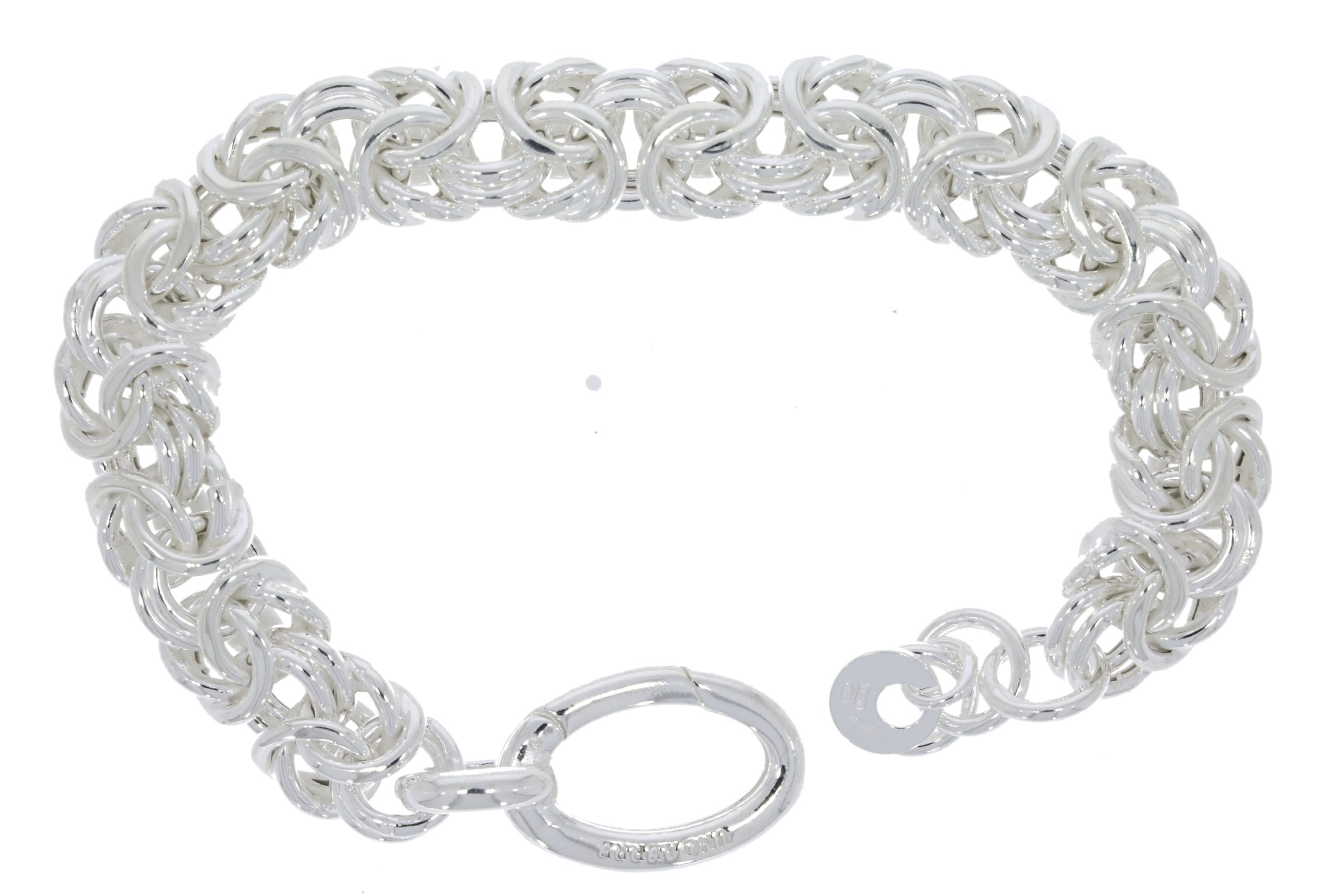 Sterling Silver Byzantine Kings Chain Bracelet