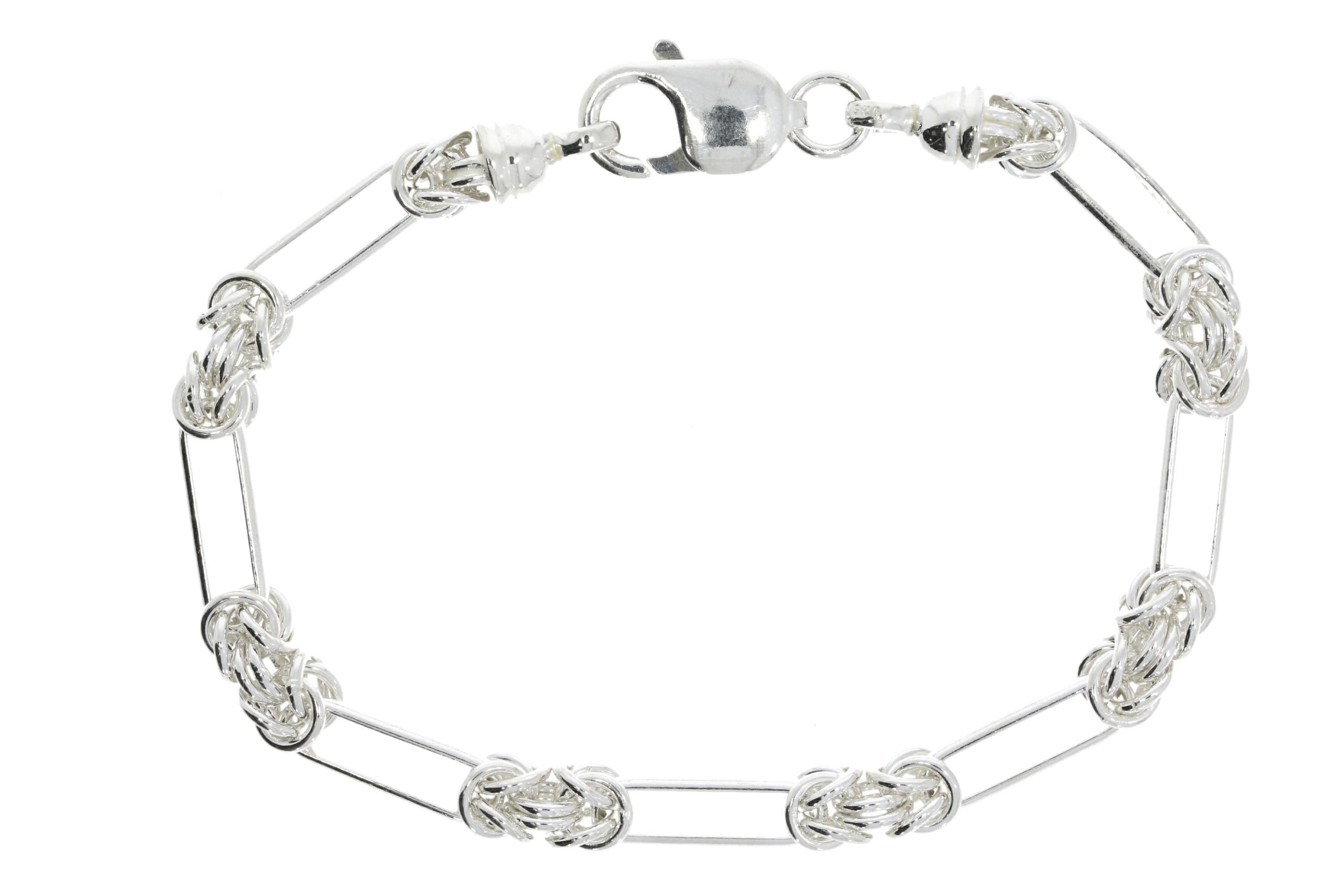 Sterling Silver  Knot & Bar Bracelet