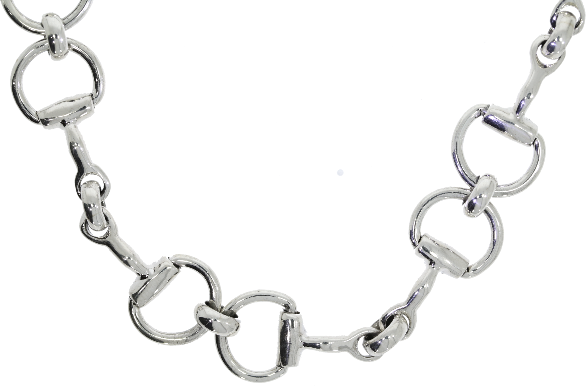 Sterling Silver Snaffle Bit Necklace Equestrian Horse Jewellery