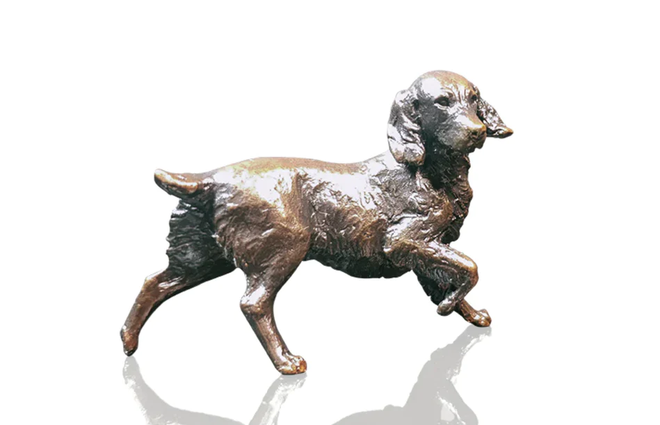 Solid Bronze Small Springer Spaniel (1151) by Michael Simpson