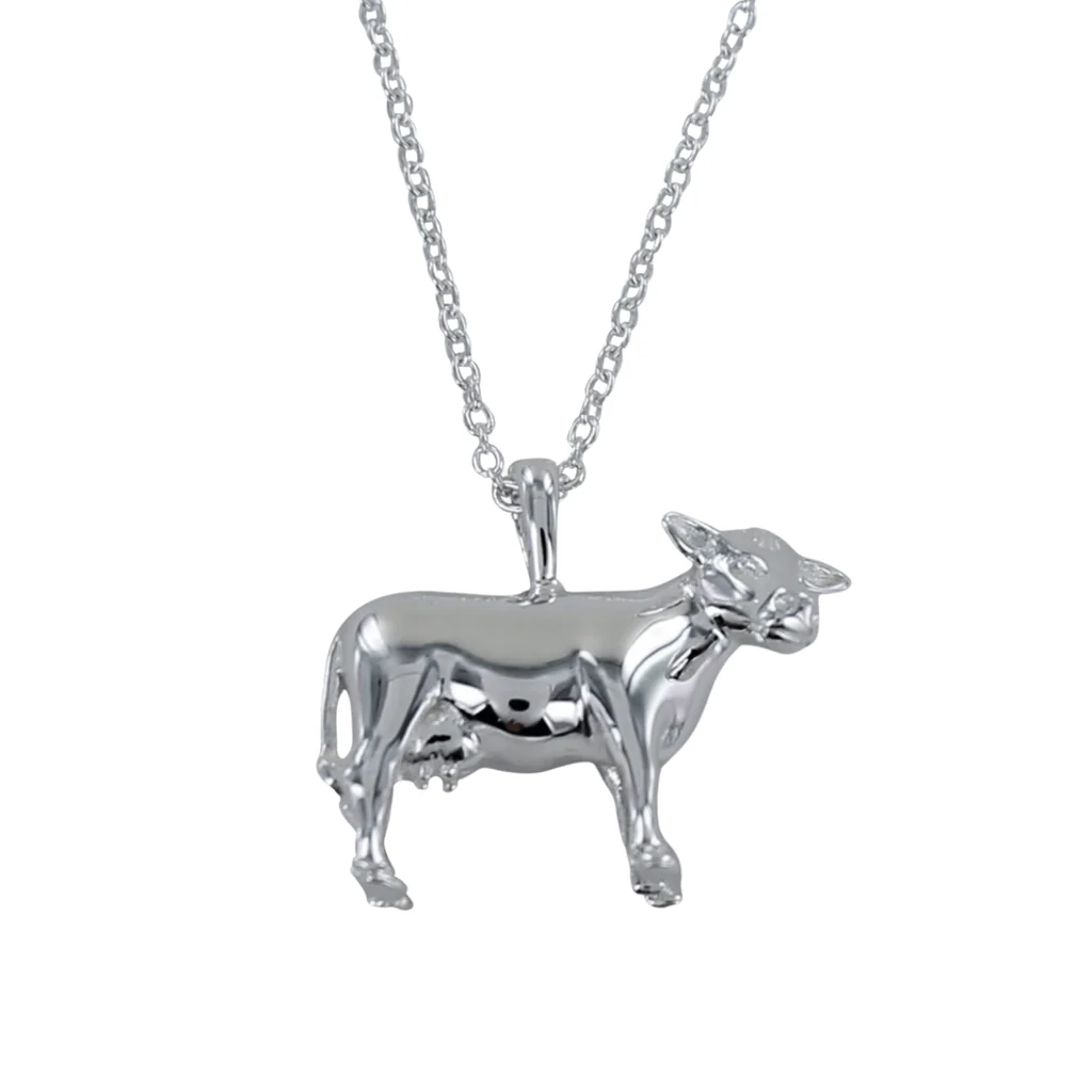 Sterling Silver Buttercup the Cow Pendant