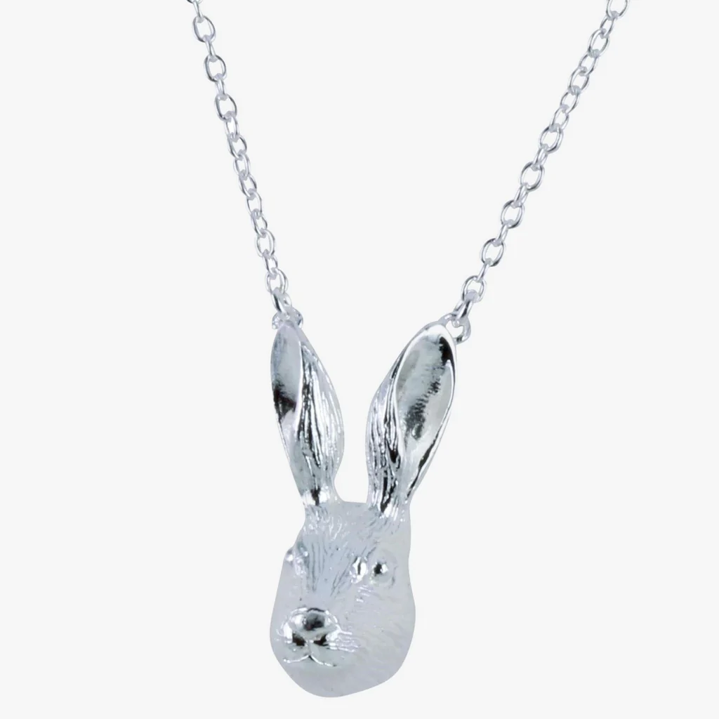 Sterling Silver Hare Necklace Countryside