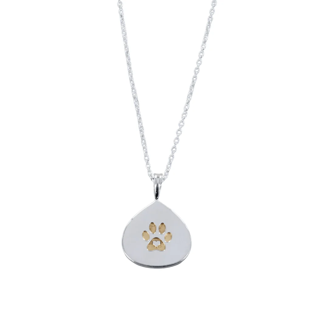 Sterling Silver Pawprint Pendant