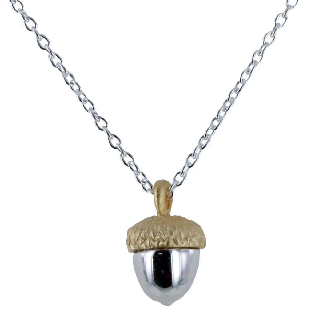Sterling Silver Acorn Necklace Pendant