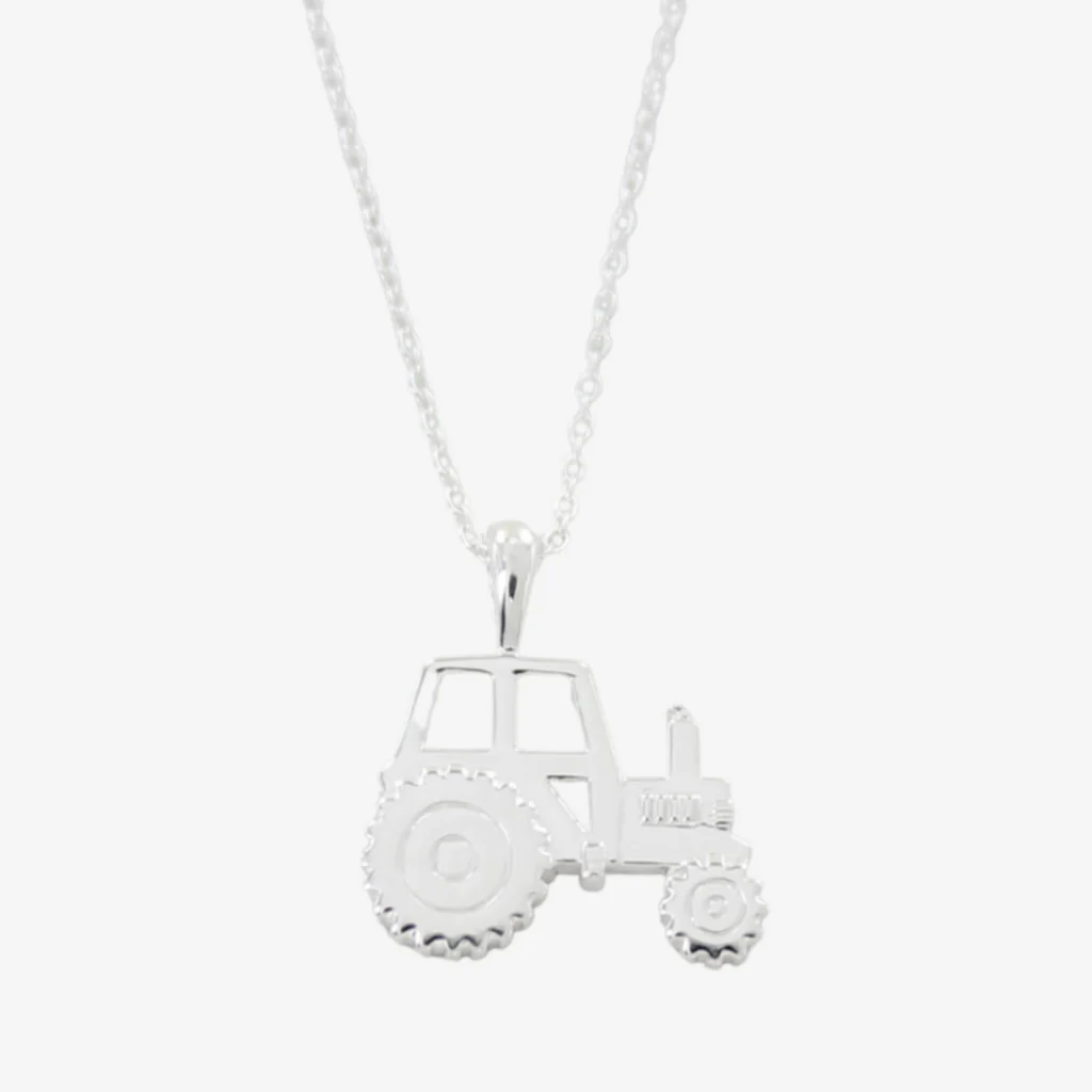 Sterling Silver Tractor Pendant & Chain