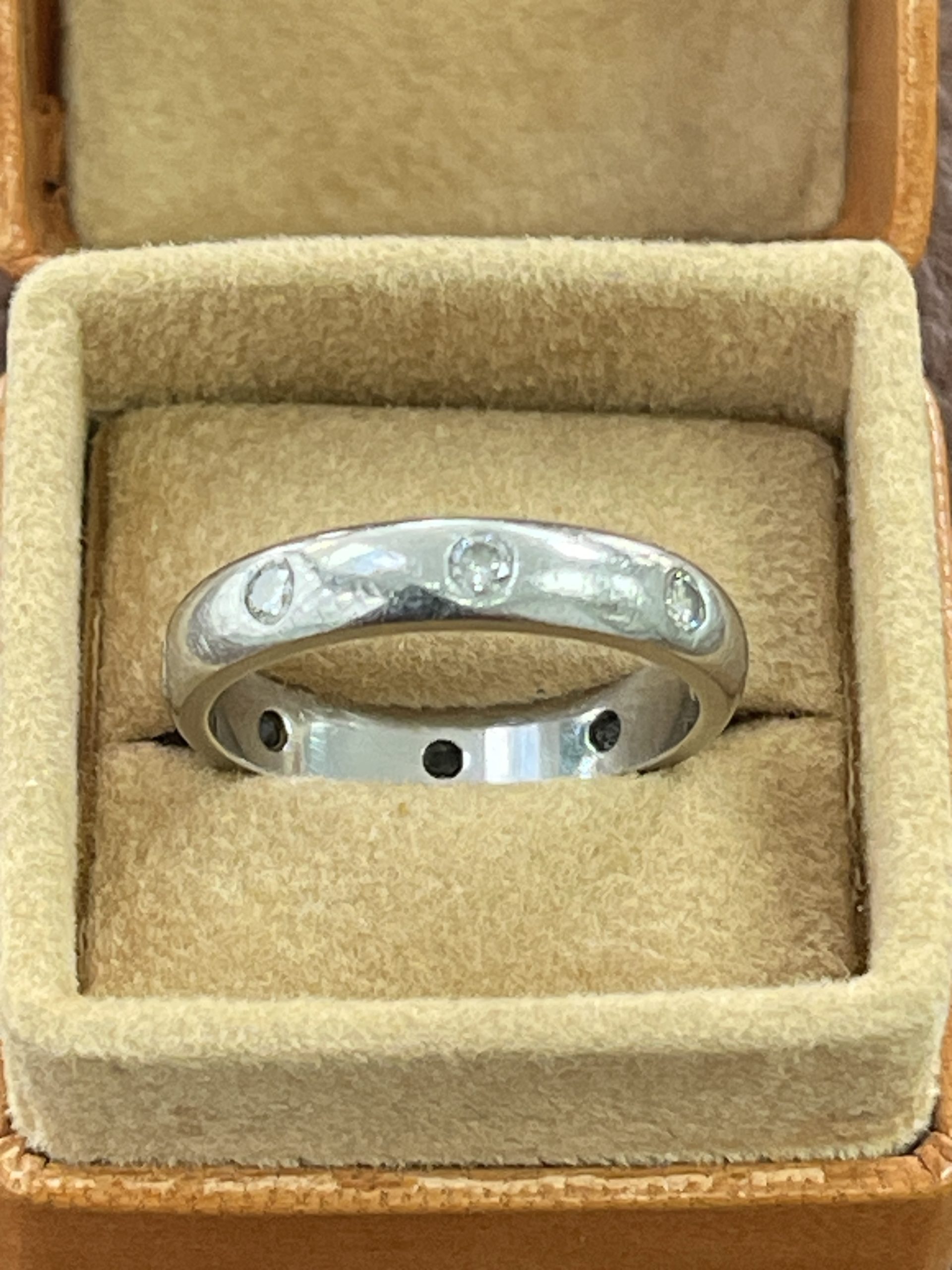 Platinum 30pts Diamond Band Ring Secondhand