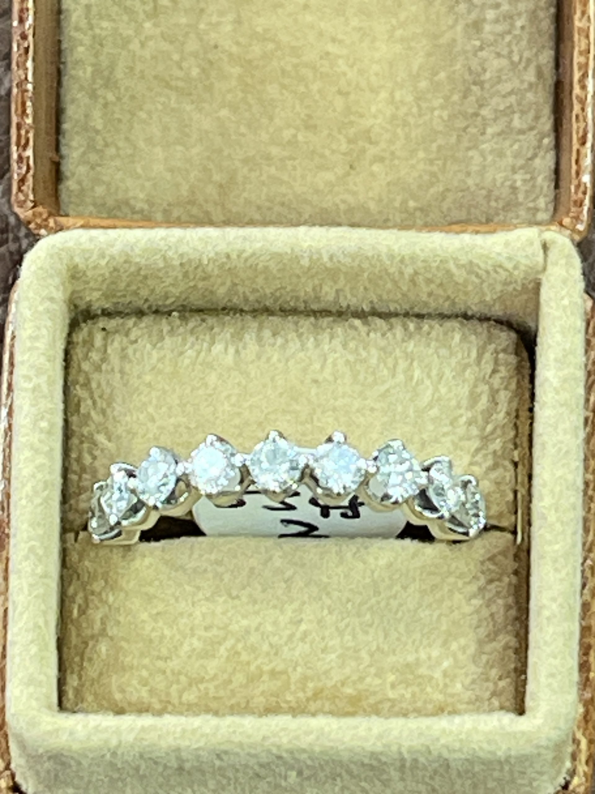 18ct Yellow & White Gold Nine Stone Diamond Ring Secondhand
