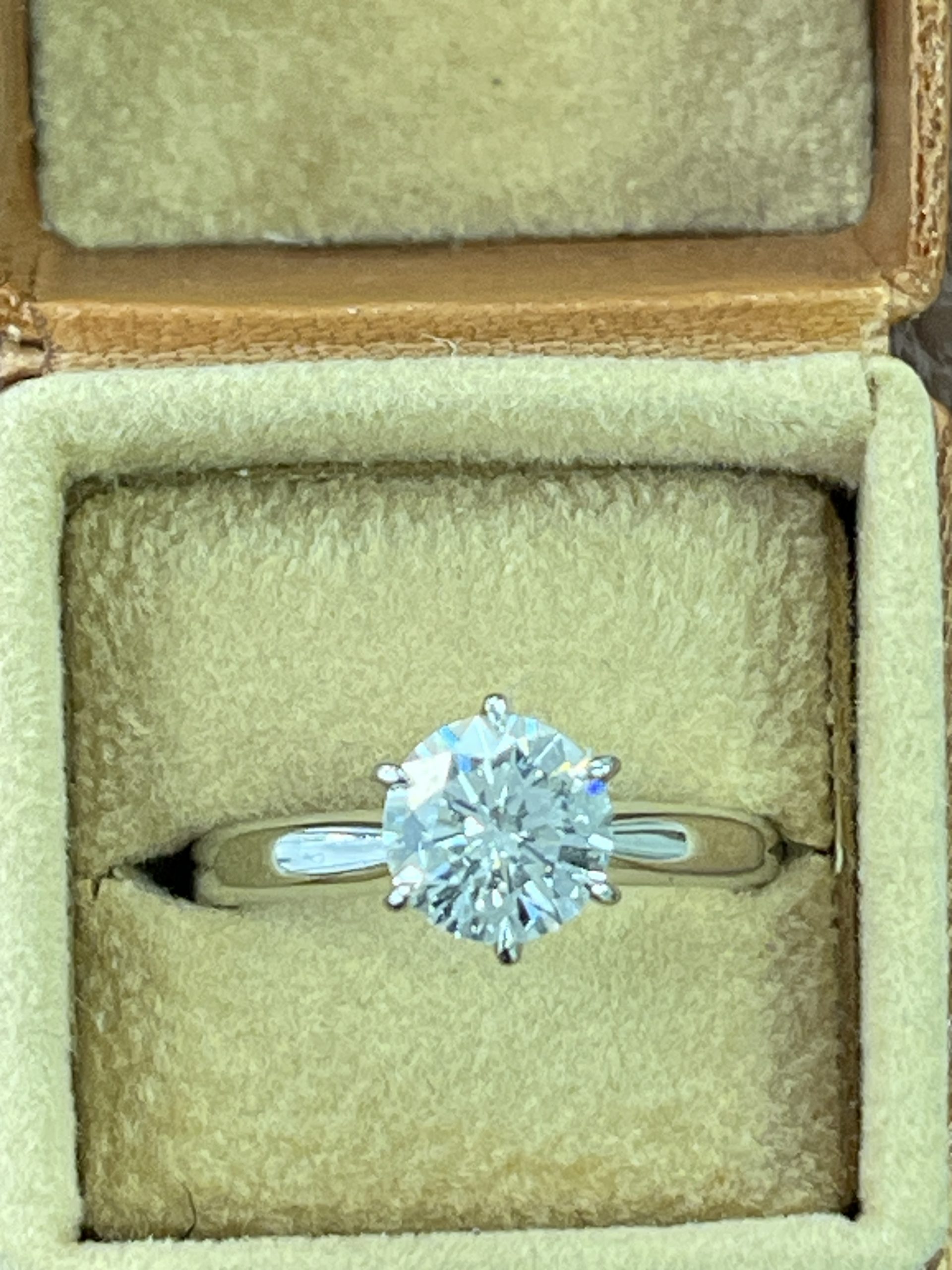 Solitaire 1ct 58pts Platinum Diamond Ring Secondhand